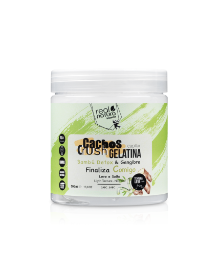 GELATINA CAPILAR CACHOS CRUSH BAMBÚ & GENGIBRE 500ML GELATINA CAPILAR CACHOS CRUSH BAMBÚ & GENGIBRE 500ML